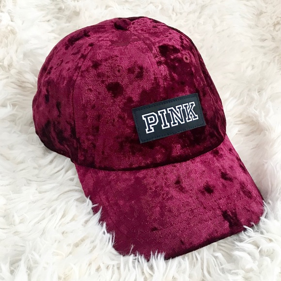 PINK Victoria's Secret Accessories - 🆕 VICTORIA’S SECRET PINK Hat Velvet Baseball Cap
